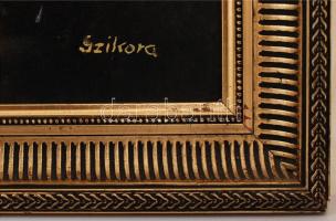 Szikora jelzéssel: Csendélet. Olaj, vászon, keretben, 60×80 cm