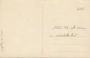 1933 Nagykőrös, Református Gimnázium, zászlótartók csoportképe / photo