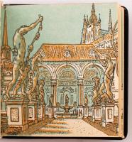 Kozik Frantisek: Ein Schlüssel zu Prag. Orbis- , 1968, Prag. Minikönyv. Aranyozott kiadói egészbőr k...