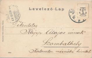 Kassa, Fő utca, színház, Nyulászi Béla kiadása / main street, theatre (Rb)