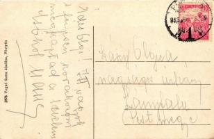 Pöstyén, Thermia szálló, Irma-fürdő; Vogel Samu kiadása / spa hotel buildings