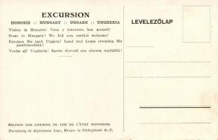 'Utazgassunk hazánk földjén!' MÁV belföldi turisztikai reklám / Hungarian State Railways t...