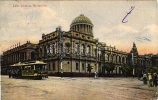 Melbourne, Law Courts, tram (EK)