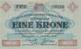 Somorja/hadifogolytábor 1916.január 15. 1K két nagybetű és egy szám sorozat T:I-
Adamo HHS-1.4.1