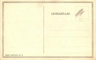 Húsvéti üdvözlet / Easter greeting; Hungarian art postcard s: Edvi Illés Panny