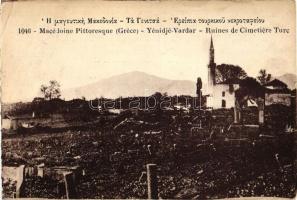 Giannitsa, Yenidjé-Vardar; Ruins of the Turkish cemetery (EK)