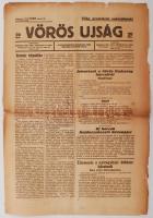 1919 a Vörös Újság 2. évf. 69. száma április 29-ről, jelentésekkel a Vörös Hadsereg harcairól és más érdekes eseményekről