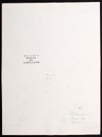 1985 Arató Tibor: Kötőmánia, feliratozott vintage fotóművészeti alkotás, 40x30 cm