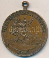 1896. Jubileumi emlékérem Br emlékérem. MAGYARORSZÁG EZER ÉVES FENNÁLLÁSÁNAK EMLÉKÉRE / ISTEN ÁLDD MEG A MAGYART (28mm) T:2 Hungary 1896. Jubilee medal Br commemorative medallion (28mm) C:XF