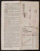 1847 a Donau-Dampfschiffahrt-Gesellschaft fuvarlevele