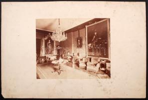 cca 1870 Körmend, Batthyány kastély, 5 db fotó, a XIX. századi, a jelzés nélküli sorozatból kettő kü...