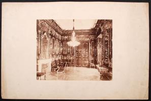 cca 1870 Körmend, Batthyány kastély, 5 db fotó, a XIX. századi, a jelzés nélküli sorozatból kettő kü...