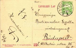 Balatonfüred, Yacht-klub; Hordós Ferencz kereskedő kiadása