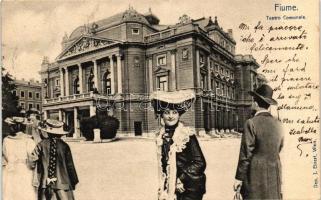 Fiume, Teatro Comunale / theatre, collage