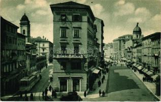 Fiume, Via Garibaldi e Corso Vittotio Emanuele III / Piazza Andrássy