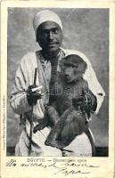 Egypte, Dresseur de Singe / Egyptian folklore, monkey trainer (EK)