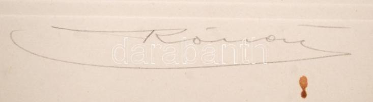 cca 1935 Rónai Dénes (1875-1964) aláírt, hidegpecséttel jelzett fotója, 23x16 cm, karton 32x24 cm