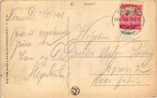 1916 Körmend, Korona szálloda és kávéház; kiadja a Körmendi könyvnyomda