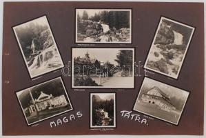 cca 1932 Magas-Tátra két albumlapon 16 db kfl méretű fénykép, karton 34x50 cm /
cca 1932 High Tatras...