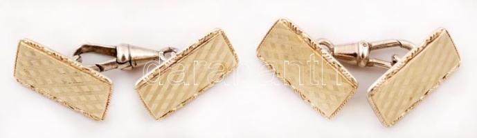 Férfi mandzsettagomb, ezüst, fémjelzett, Ag., br.:9gr.