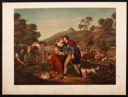 cca 1880 Klasszikus Arany Biblia képei, 11lap, 34x26cm