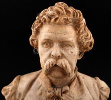 Arany János büszt, kerámia,jelzés nélkül,  34cm