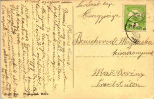 Orsova, Magyar-szerb csetepaté / battle of Serbs and Hungarians, art postcard s: Ékes