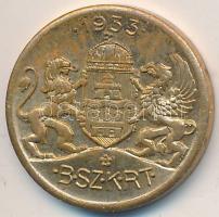 1933. "B.SZ.K.R.T (Budapest Székesfővárosi Közlekedési Részvénytársaság) Kisszakaszjegy" C...