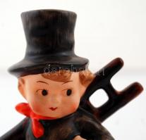 Hummel kéményseprő fiú, kézzel festett, jelzett, hibátlan, K.F. 38. formaszámmal, m: 13 cm / Antique...