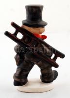 Hummel kéményseprő fiú, kézzel festett, jelzett, hibátlan, K.F. 38. formaszámmal, m: 13 cm / Antique...