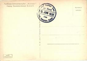 Turbinen-Schnelldampfer 'Kaiser' / Hamburg-America Line (HAPAG) steamship, So. Stpl. (EB)