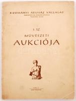 Bizományi Áruház Vállalat: 1. sz. Művészeti Aukciója, 1957 szeptember.