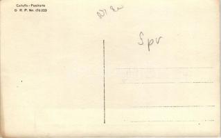 K.u.K. battleship board from above, Cellofix Postkarte, photo