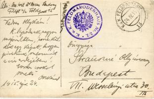 1915 Szalonnát pirító vöröskeresztes katonák az orosz fronton / WWI K.u.K. Red Cross soldiers at the...