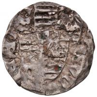1390-1427. Denar Ag "Zsigmond" hátlapi veret kettőzés (0,5g) T:3
Unger I.: 449