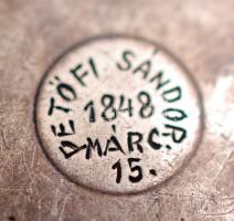 Ezüst (Ag.) J. F. Bautte & C. a Gen&#232;ve márkájú zsebóra, jelzett, számozott (No. 2039.),...