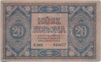 1919. Augusztus 9. 20K T:II- (hajtatlan)