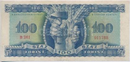 1946. 100Ft vízjeles T:restaurált
Adamo F26