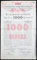 Budapest 1899-1907. "Pesti Hazai Első Takarékpénztár-Egyesület" 4 1/2%-kal és 4%-kal kamat...