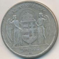 1930. 5P Ag "Horthy jobbra" T:3
Adamo P8