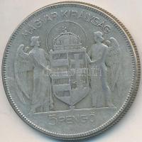 1930. 5P Ag "Horthy jobbra" T:3
Adamo P8