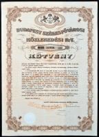 1930. "Budapest Székesfővárosi Közlekedési Rt." 1 + 5 "BB" kötvénye szelvények n...