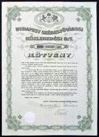 1930. "Budapest Székesfővárosi Közlekedési Rt." 1 + 5 "BB" kötvénye szelvények n...