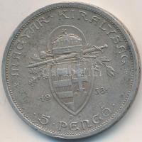 1938. 5P Ag "Szent István" T:2,2-
Adamo P8.1