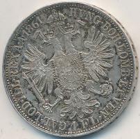 Ausztria 1861A 1Fl Ag "Ferenc József" T:2,2-
Austria 1861A 1 Florin Ag "Franz Joseph&...