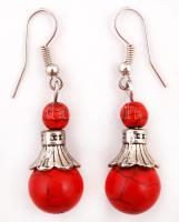Korall fülbevalópár / coral earring