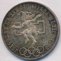 Mexikó 1968. 25P Ag "Olimpia" T:2 patina
Mexico 1968. 25 Pesos Ag "Olympics" C:X...