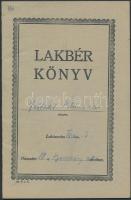 cca 1930-40 Lakbérkönyv, Bocskay u. 88.