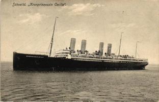 1908 Schnelldampfer SS Kronprinzessin Cecile, Phot. u. Verlag von Chr. Schwarz