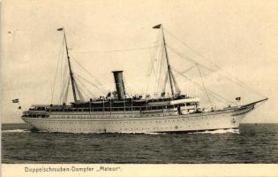 1906 Doppelschrauben-Dampfer Meteor / German twin-screw steamship
